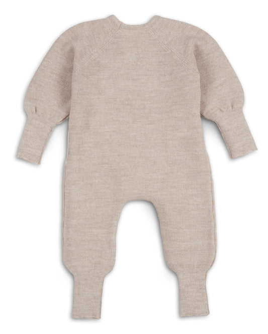 Feinstrick Overall mit Olivenholzknöpfen | HALFEN