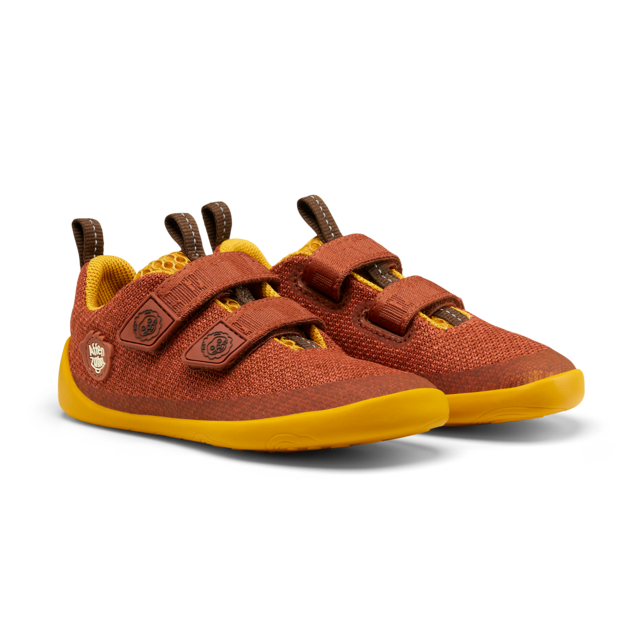 Barfußschuh Knit Happy | Affenzahn Kinderbarfußschuhe Löwe