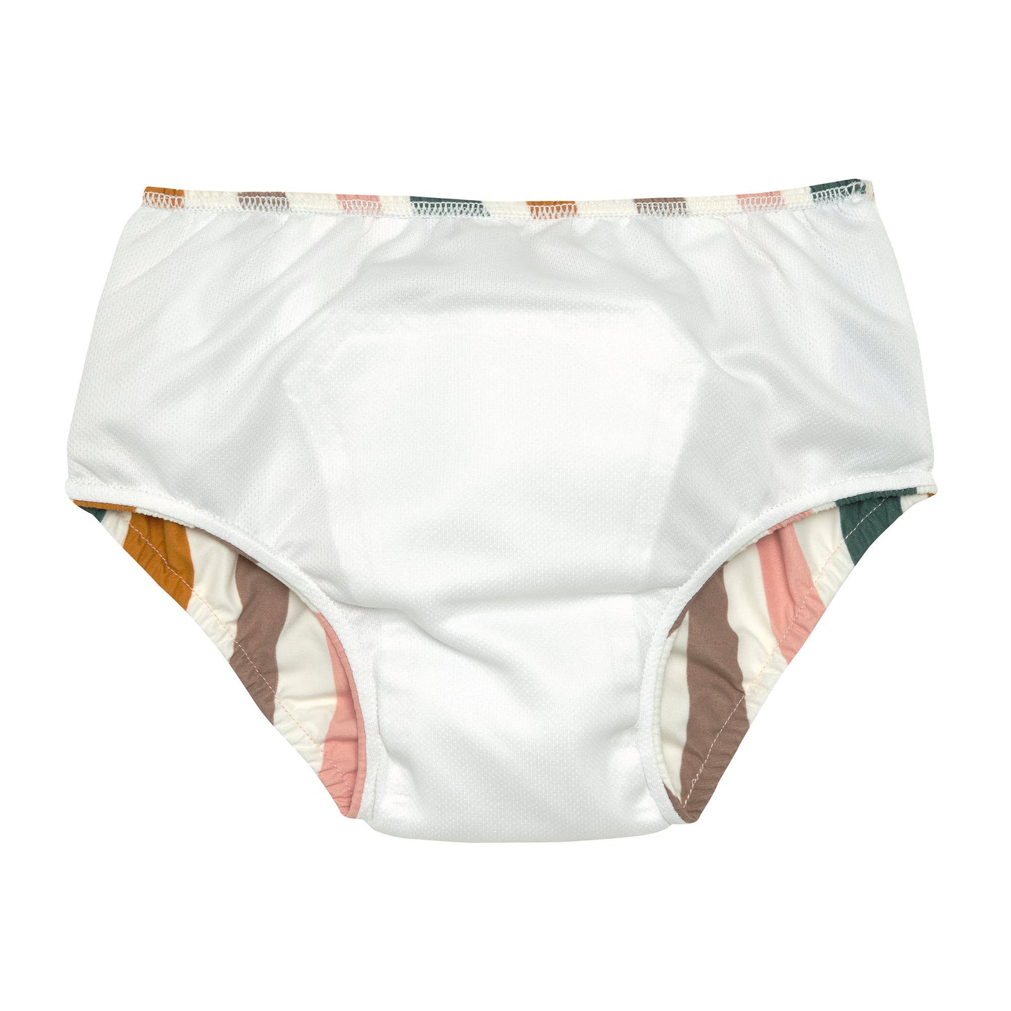 Schwimmwindel Baby - Wellen, Rosa Weiß | Lässig