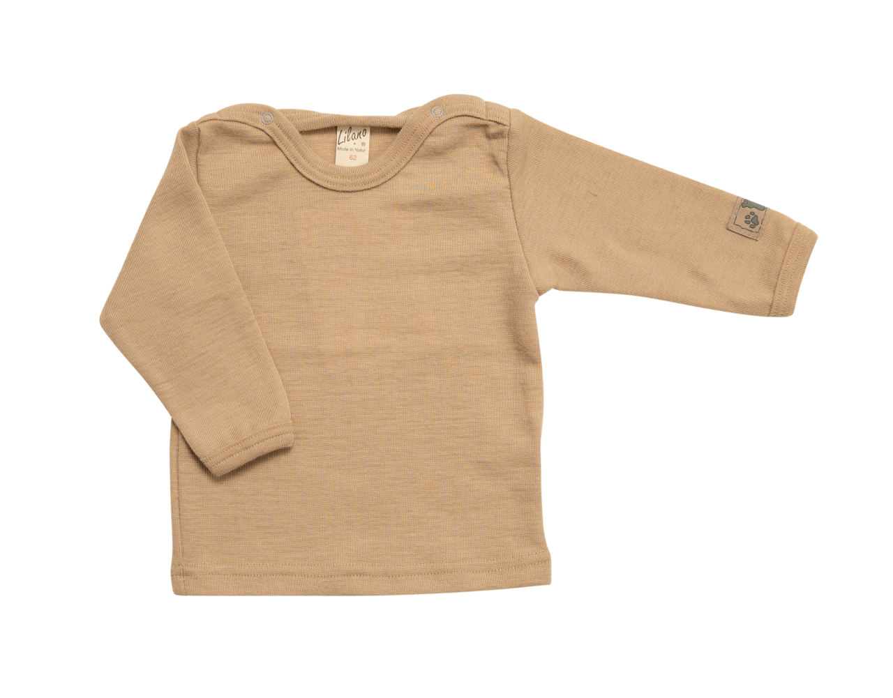 Kinder Shirt aus Wolle/Seide, mit Druckknöpfen in versch. Farben | Lilano