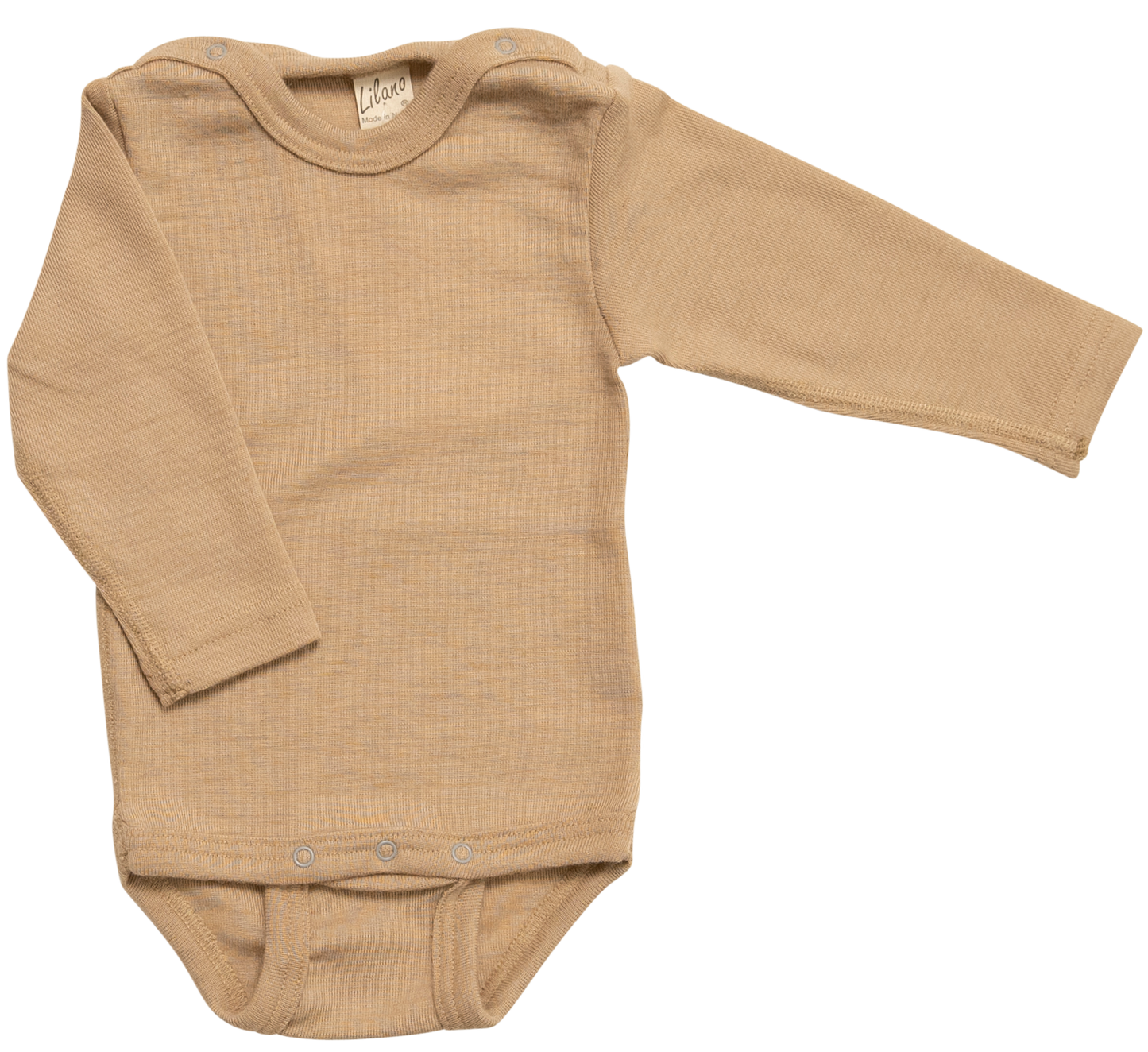 Body, Wolle/Seide, langarm, sand | Lilano