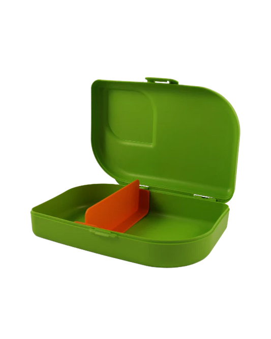 Brotdose, Zuckerrohr, Bio, mit Trenner, lime, ajaa!