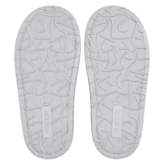 Hausschuhe. Wolle. Funny Croco. grau | Nanga