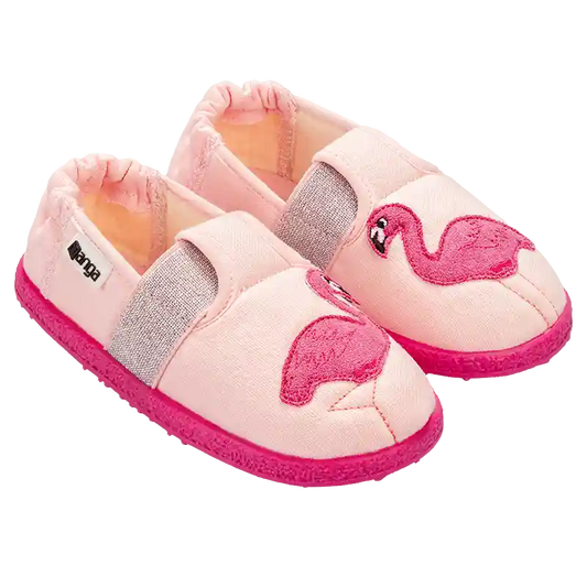 Hausschuhe. Flamingo 2.0 Edition. Bio-Baumwolle