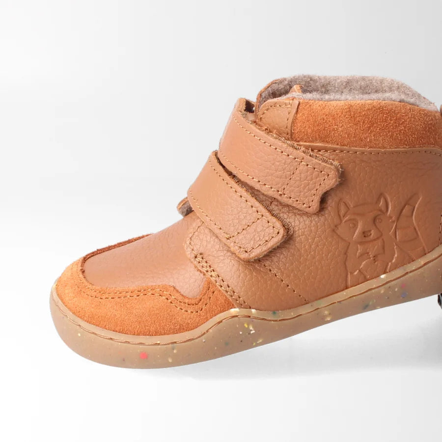 Barfußschuh streifenhörnchenSTYLE haselnuss, leicht gefüttert| bLIFESTYLE