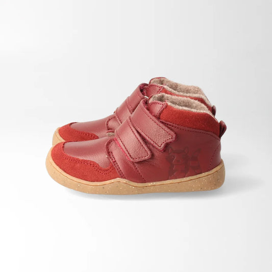 Barfußschuh bLIFESTYLE StreifenhörnchenSTYLE KIDS – bordeaux