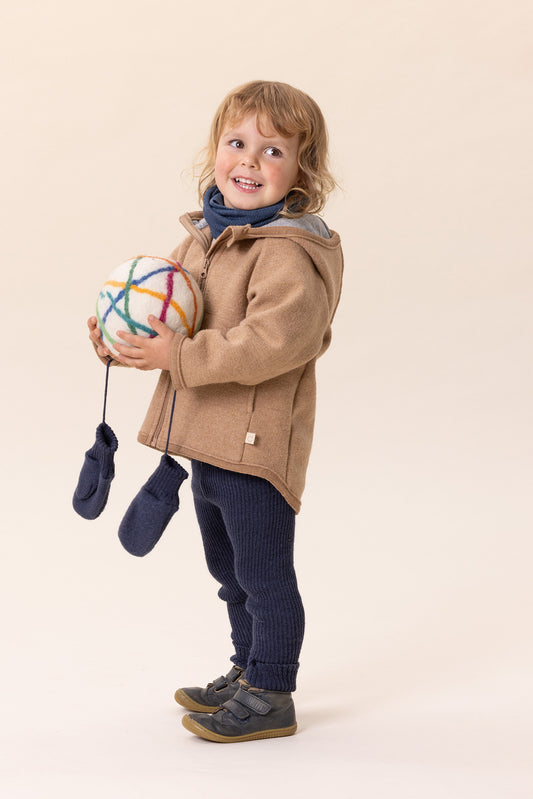 Strick-Leggings - Merinowolle - orange | disana