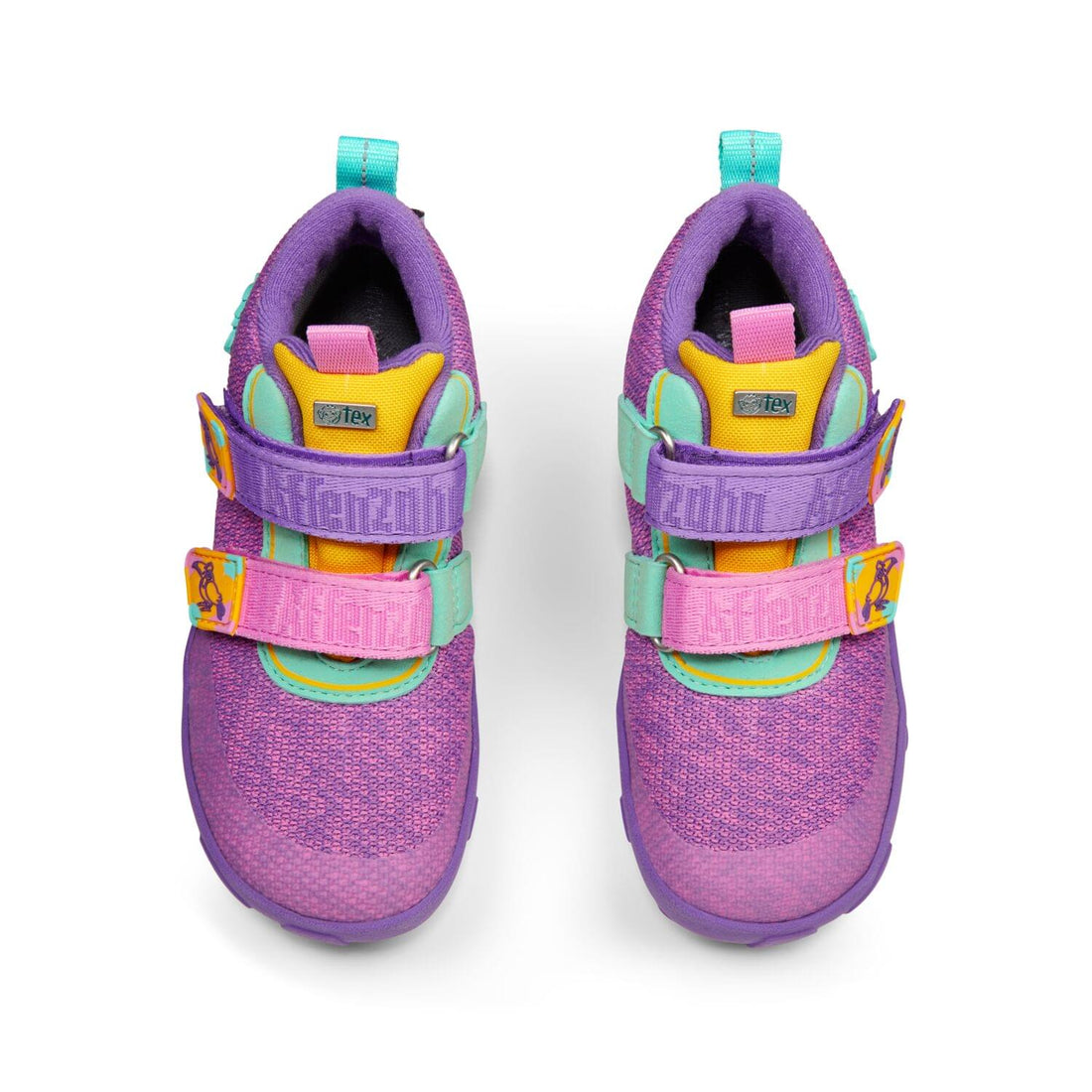 Bunte Barfußschuhe von Affenzahn. Modell Low Boot kreativ Tukan