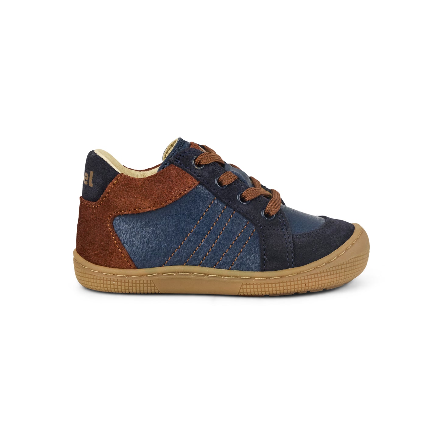 DION Suede – Kinder Barfuß-Sneaker zum Schnüren