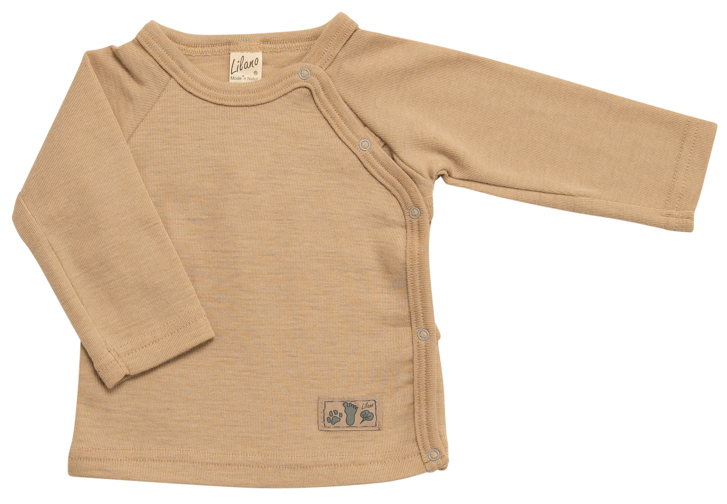 Wickeljacke. Wolle/Seide. grau | Lilano