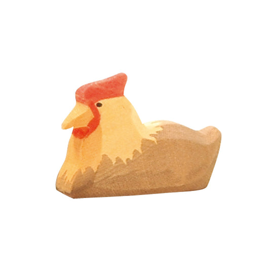 OSTHEIMER, Huhn braun liegend