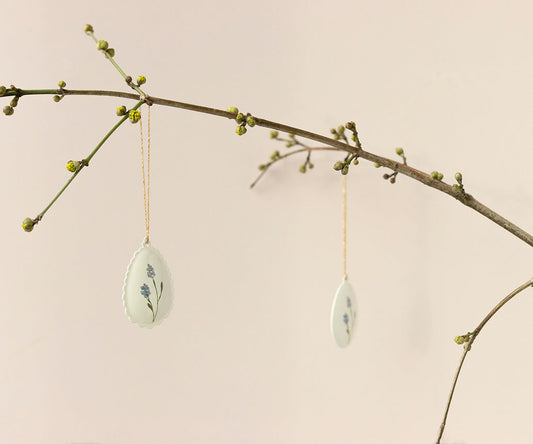 Osterdeko, Osterei, Handbemalt, Blume, Metal | Maileg