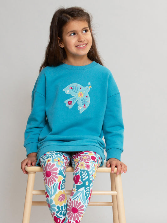 Kite Kinder A-Linien Sweatkleid „Be Lucky“ (Bio-Baumwolle)
