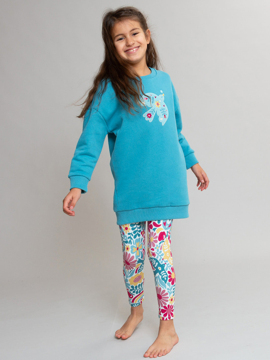 Kite Kinder A-Linien Sweatkleid „Be Lucky“ (Bio-Baumwolle)