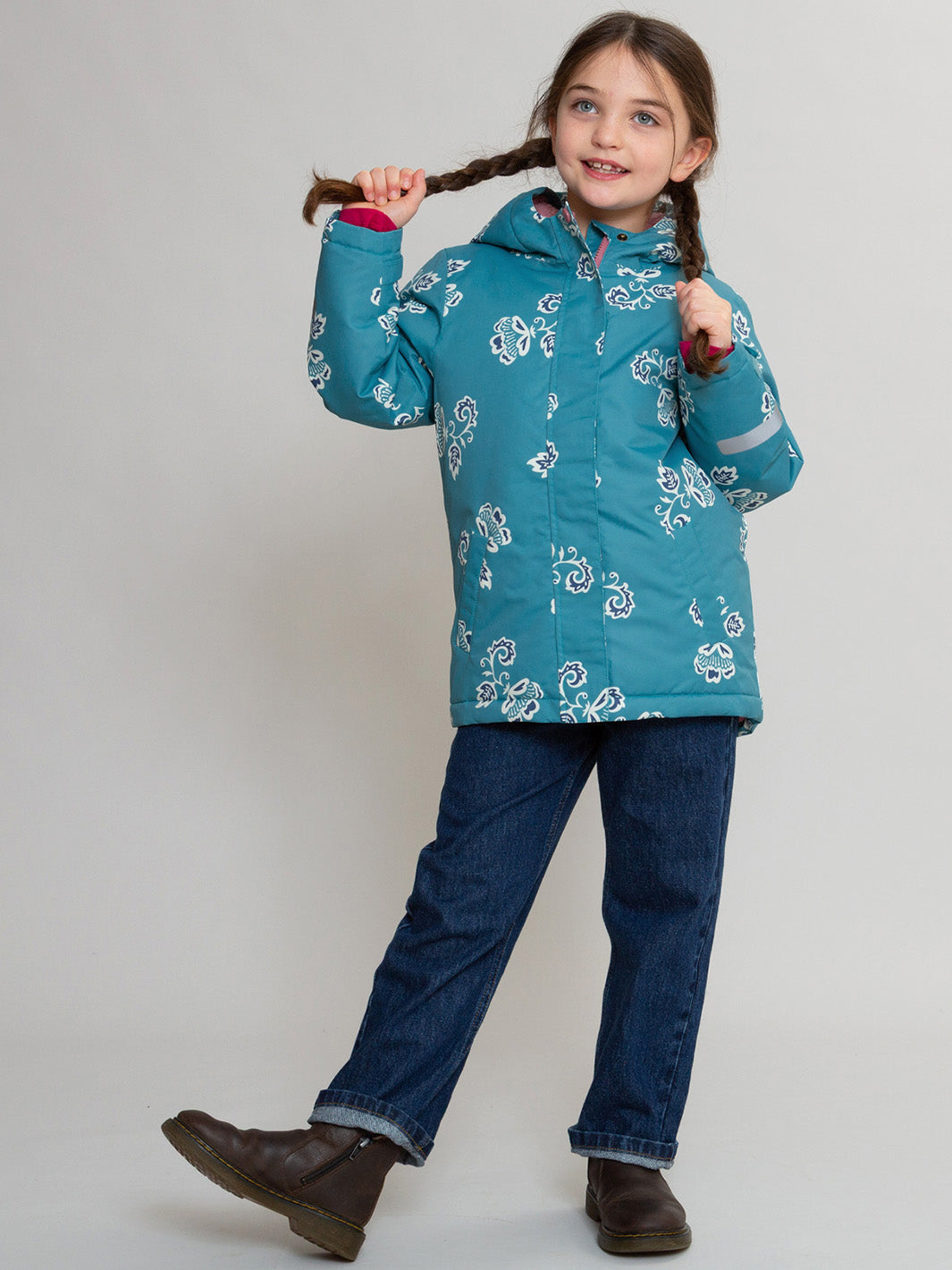 Kite Kinder GO-Mantel „Eden Print“ (Recycelt & Wasserdicht)