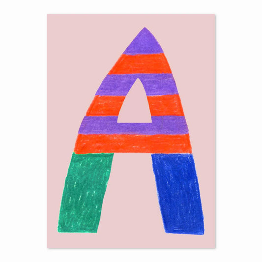 ABC Buchstaben-Karte einzeln | DIN A6