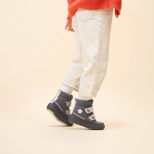 Winterstiefel. Wolle Comfy. Nashorn | Affenzahn