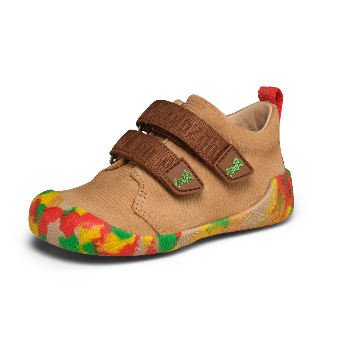 Affenzahn Lauflerner Walky Modell Affe – Brauner Leder-Barfußschuh für Kinder, Profil