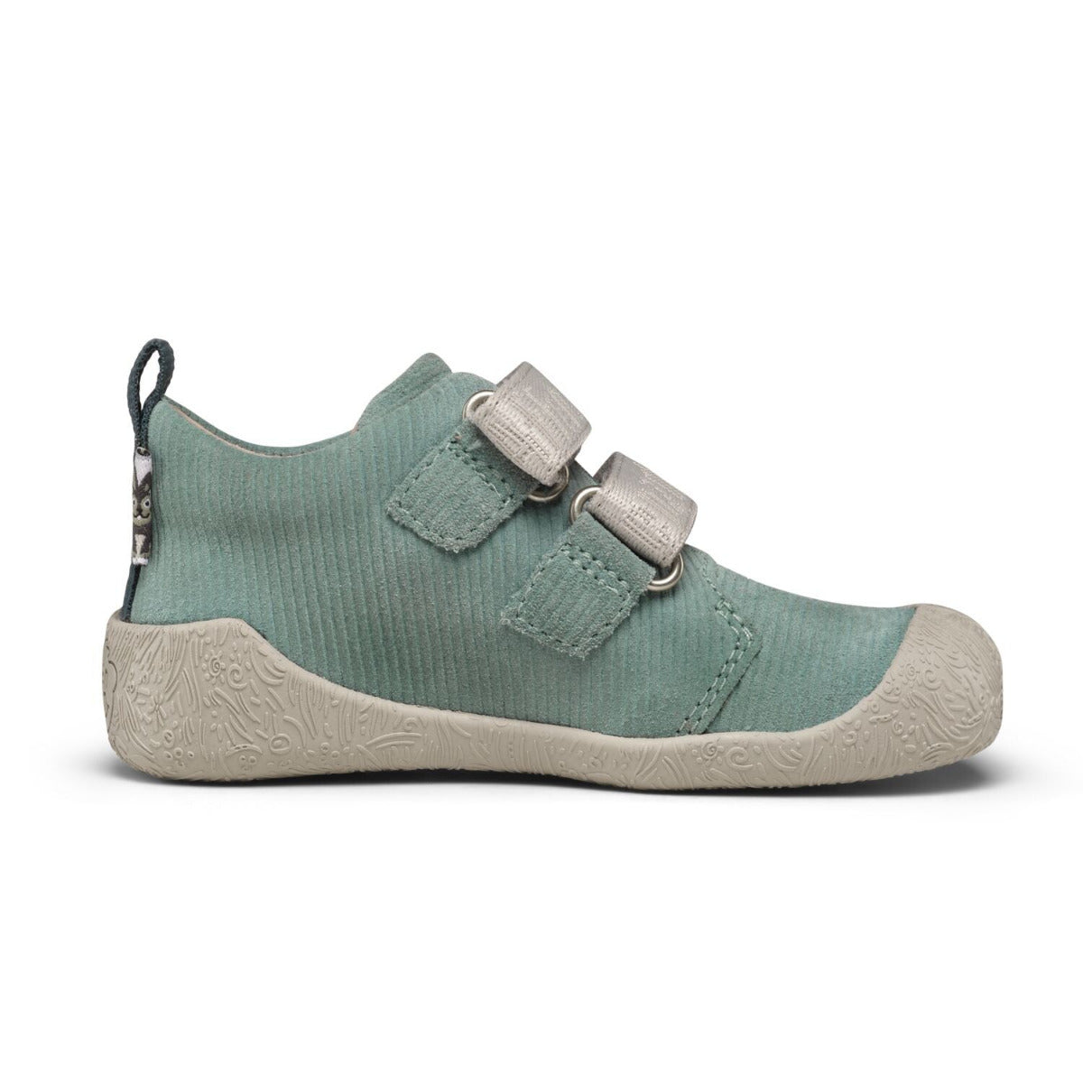 Blauer Affenzahn Lauflerner Walky Hase – Leder-Barfußschuh für Kinder, Seitenansicht innen