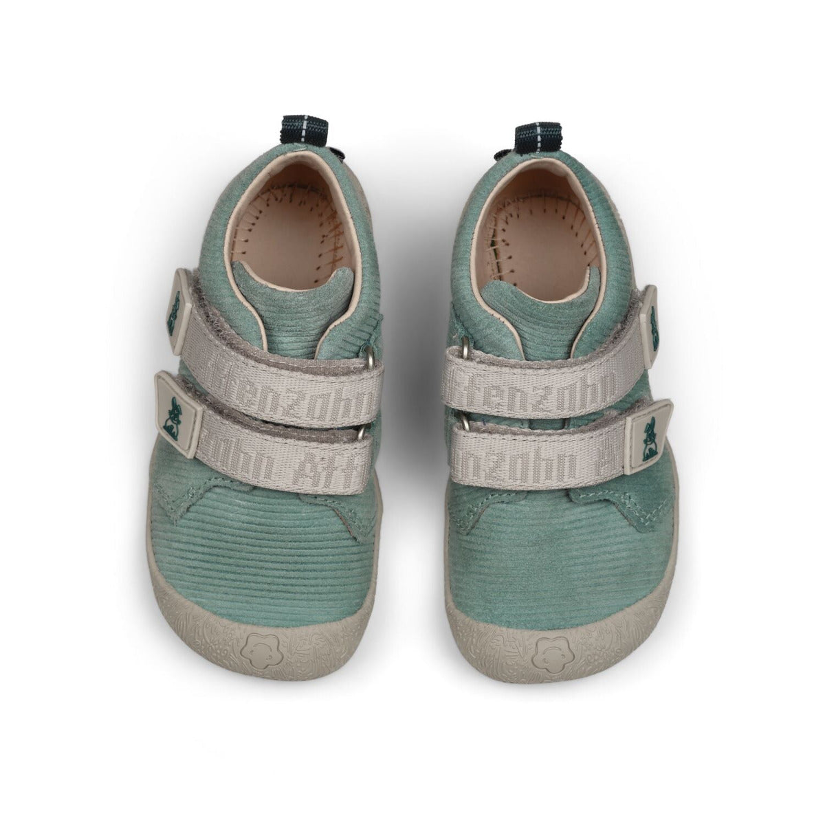 Blauer Affenzahn Lauflerner Walky Hase – Leder-Barfußschuh für Kinder, Ansicht von oben