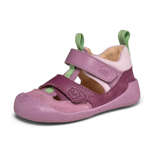 Die lila Affenzahn Freely Otter Lauflerner Sandale, Profil einzeln