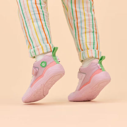 Affenzahn Veganer Barfuß-Halbschuh Cheerly Modell Hase, Fersenansicht am Kind