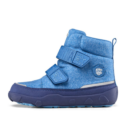 Barfußschuh mit Texmembran und Klettverschluss, von der Seite