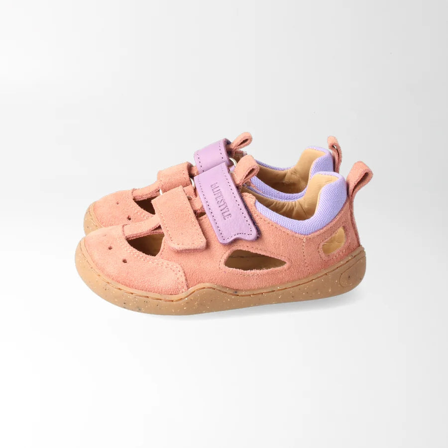bLIFESTYLE Barfußsandale kammmolchSTYLE in Wolkenrosa für Mädchen, Seitenansicht