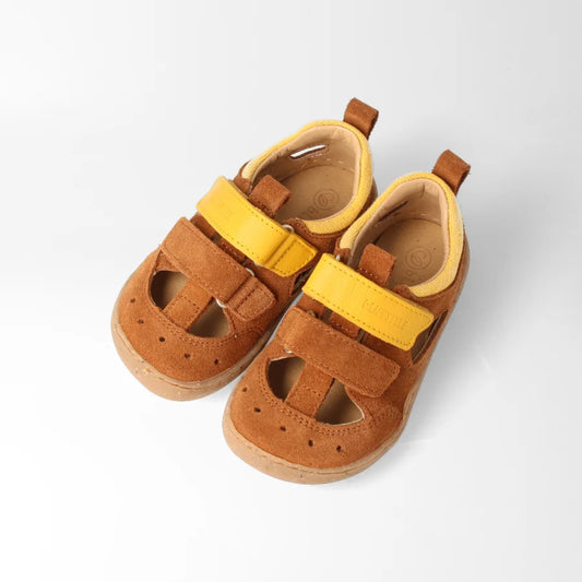 bLIFESTYLE Barfußschuh kammmolchSTYLE in Haselnuss braun, Ansicht von oben