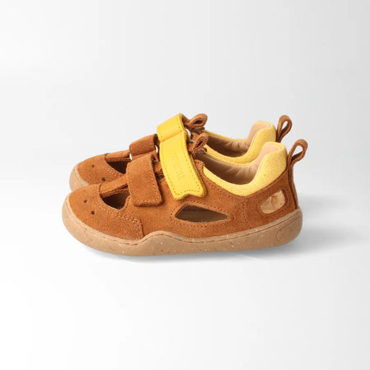 bLIFESTYLE Barfußschuh kammmolchSTYLE in Haselnuss braun, Seitenansicht