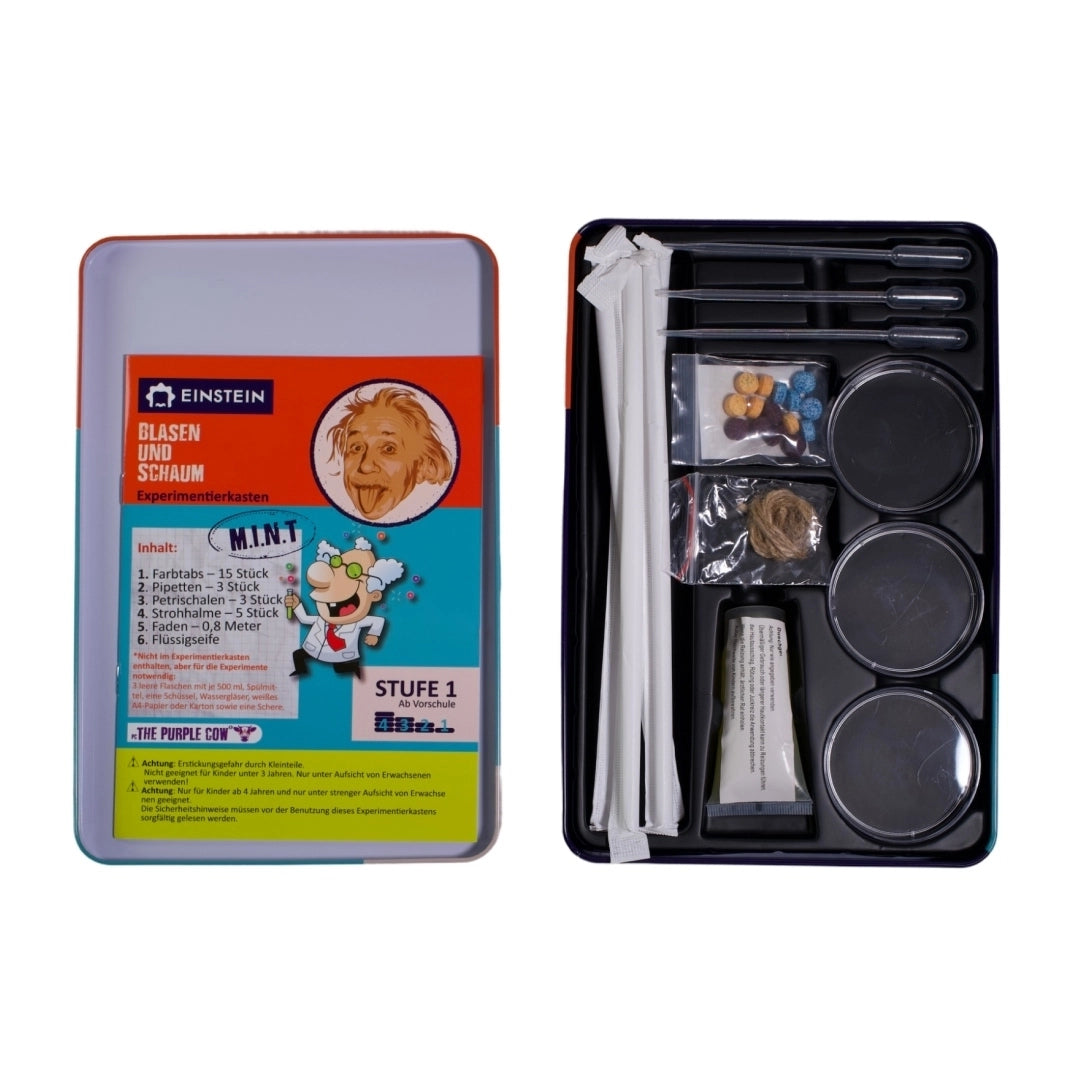 Einstein Experimentierkasten - Blasen und Schaum | Fantasie4Kids