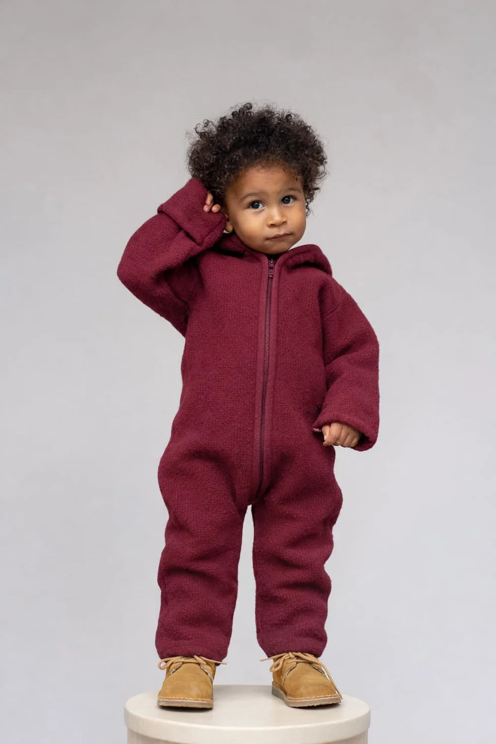 HALFEN Wollwalk Overall mit Reißverschluss