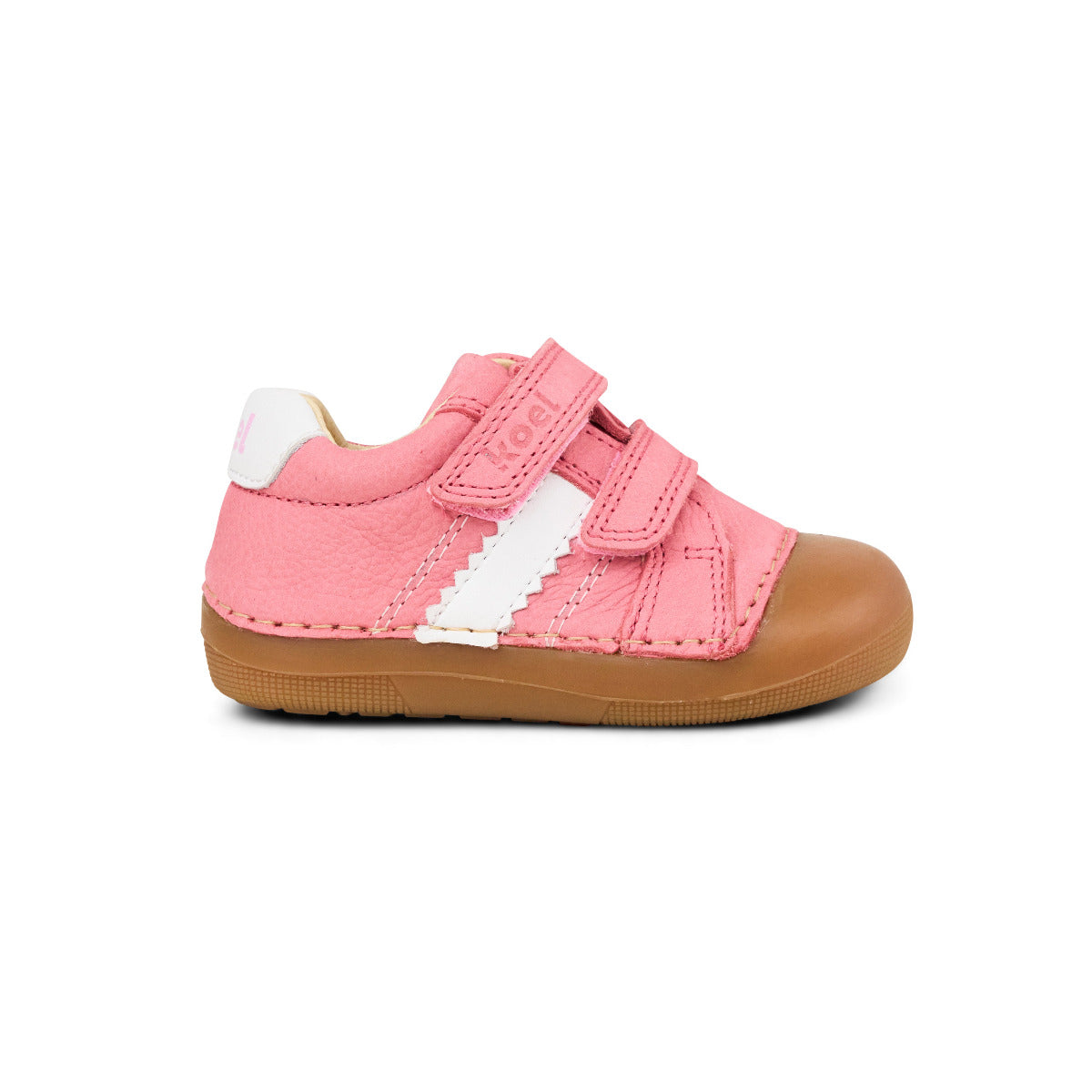 Koel Archie 3.0 Barfuß - Lauflernschuh für extra breite Füße mit hohen Spann in der Farbe fuchsia, Seitenansicht