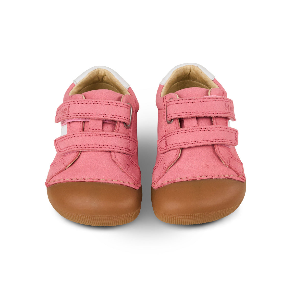 Koel Archie 3.0 Barfuß - Lauflernschuh für extra breite Füße mit hohen Spann in der Farbe fuchsia, Vorderansicht