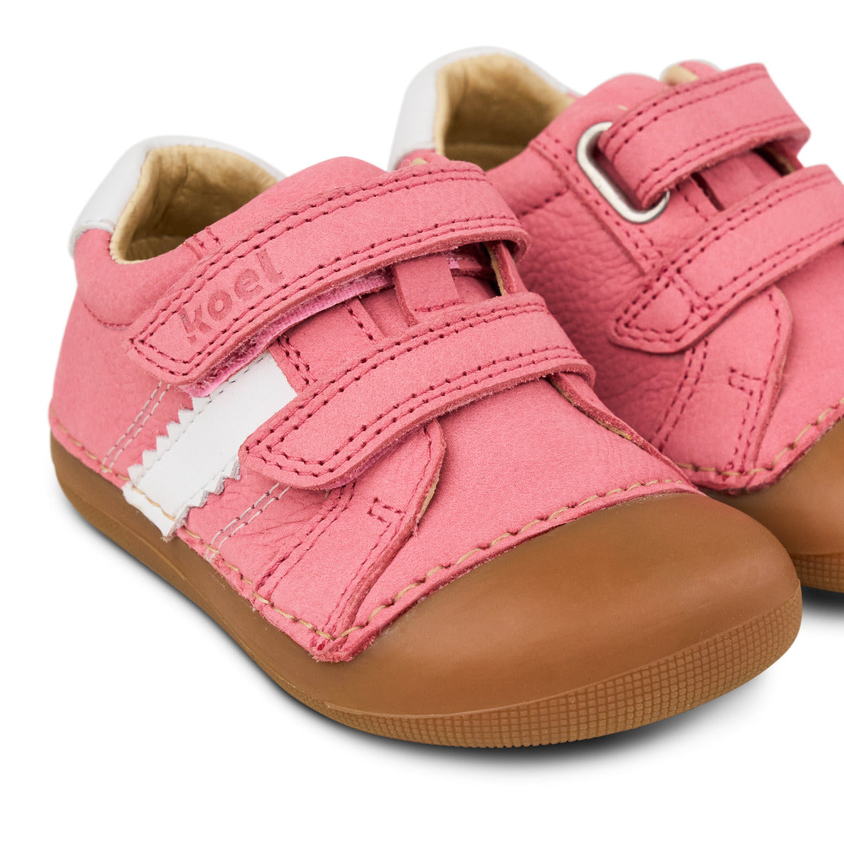 Koel Archie 3.0 Barfuß - Lauflernschuh für extra breite Füße mit hohen Spann in der Farbe fuchsia, Seitenansicht
