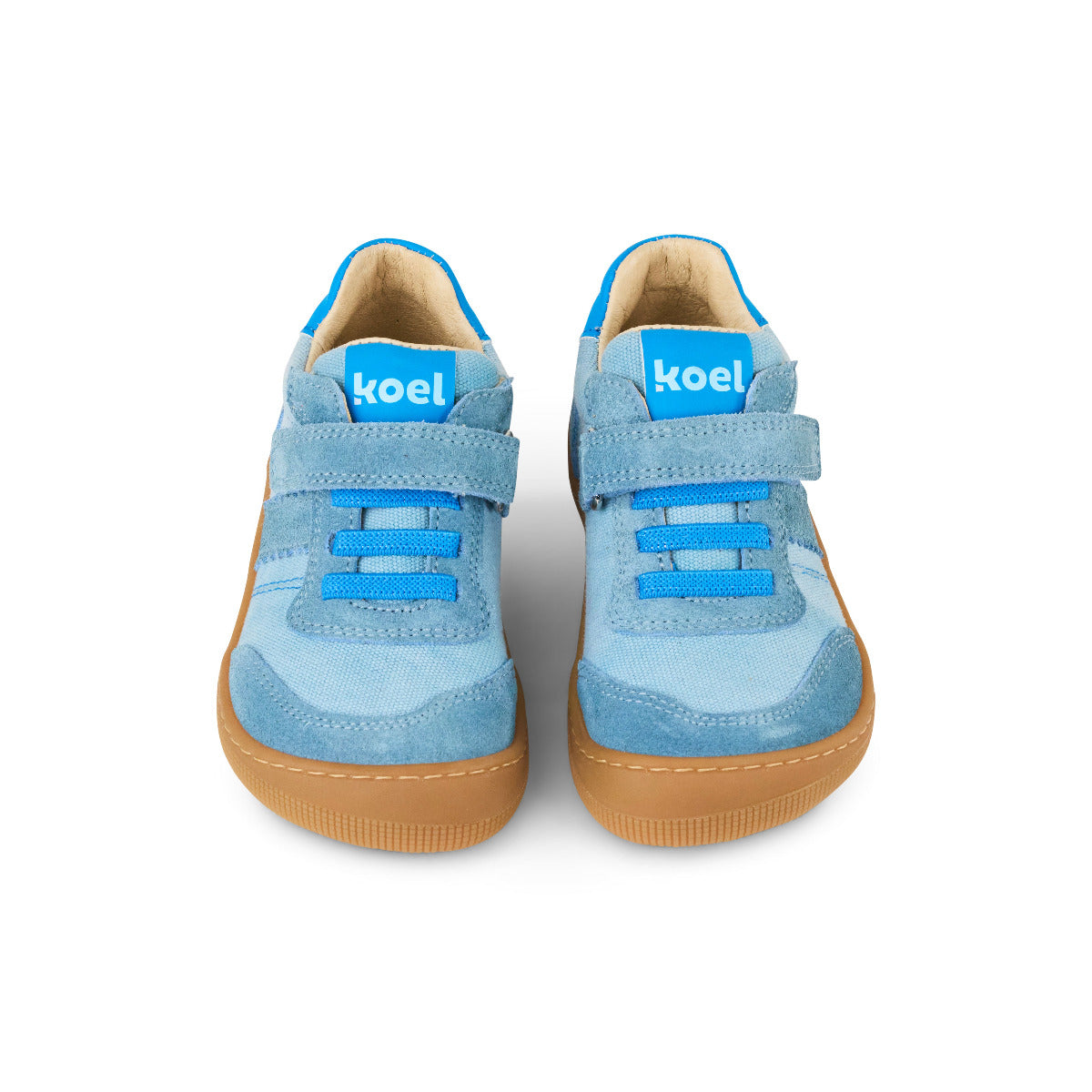 Koel Dylan Brafußsneaker für Kinder in schönem blau, Vorderansicht