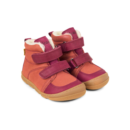 Kasi Wool TEX HighCut Klettschuh Winter - extra breit - pink/koralle | Koel