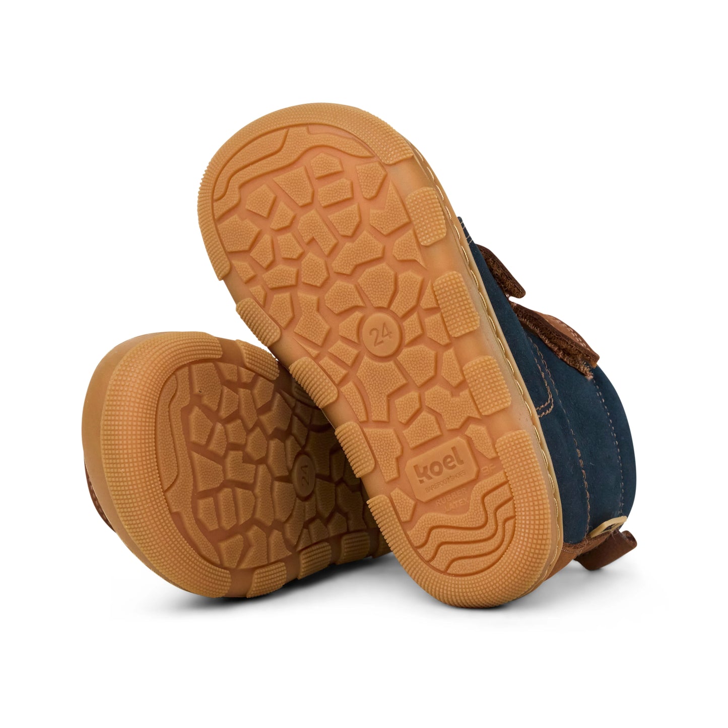 Kasi Wool TEX HighCut Klettschuh Winter - extra breit - navy/braun | Koel