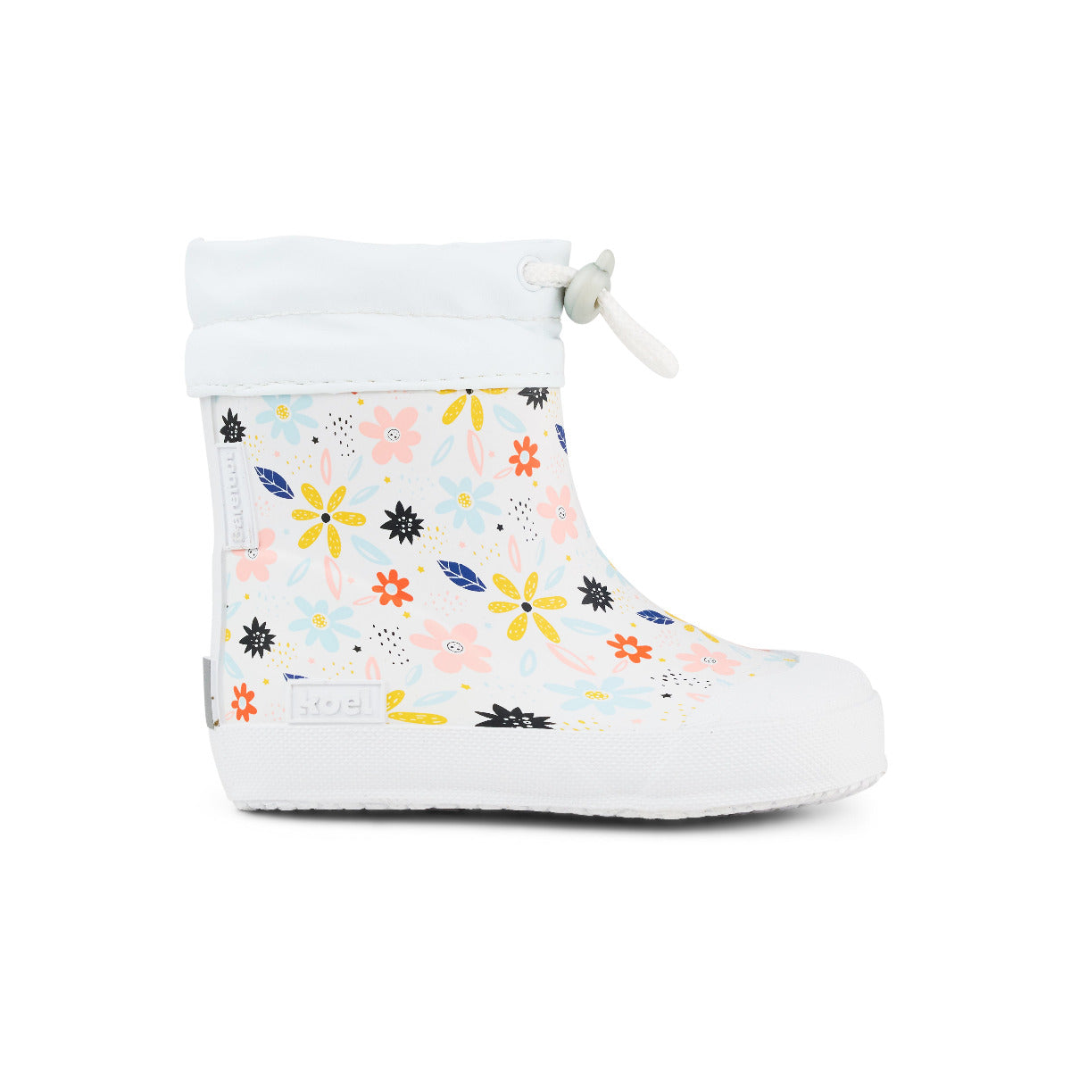 Koel WIBI SOLID WELLIE PRINT Blumen in weiß mit Zugband, Seitenansicht