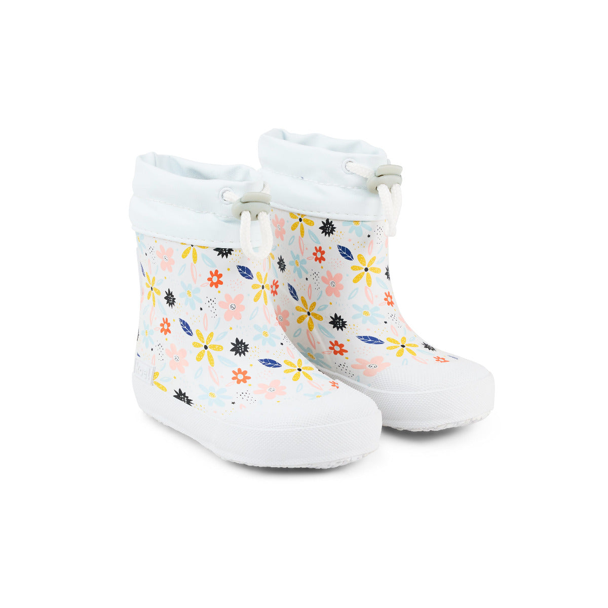 Koel WIBI SOLID WELLIE PRINT Blumen in weiß mit Zugband, Profil