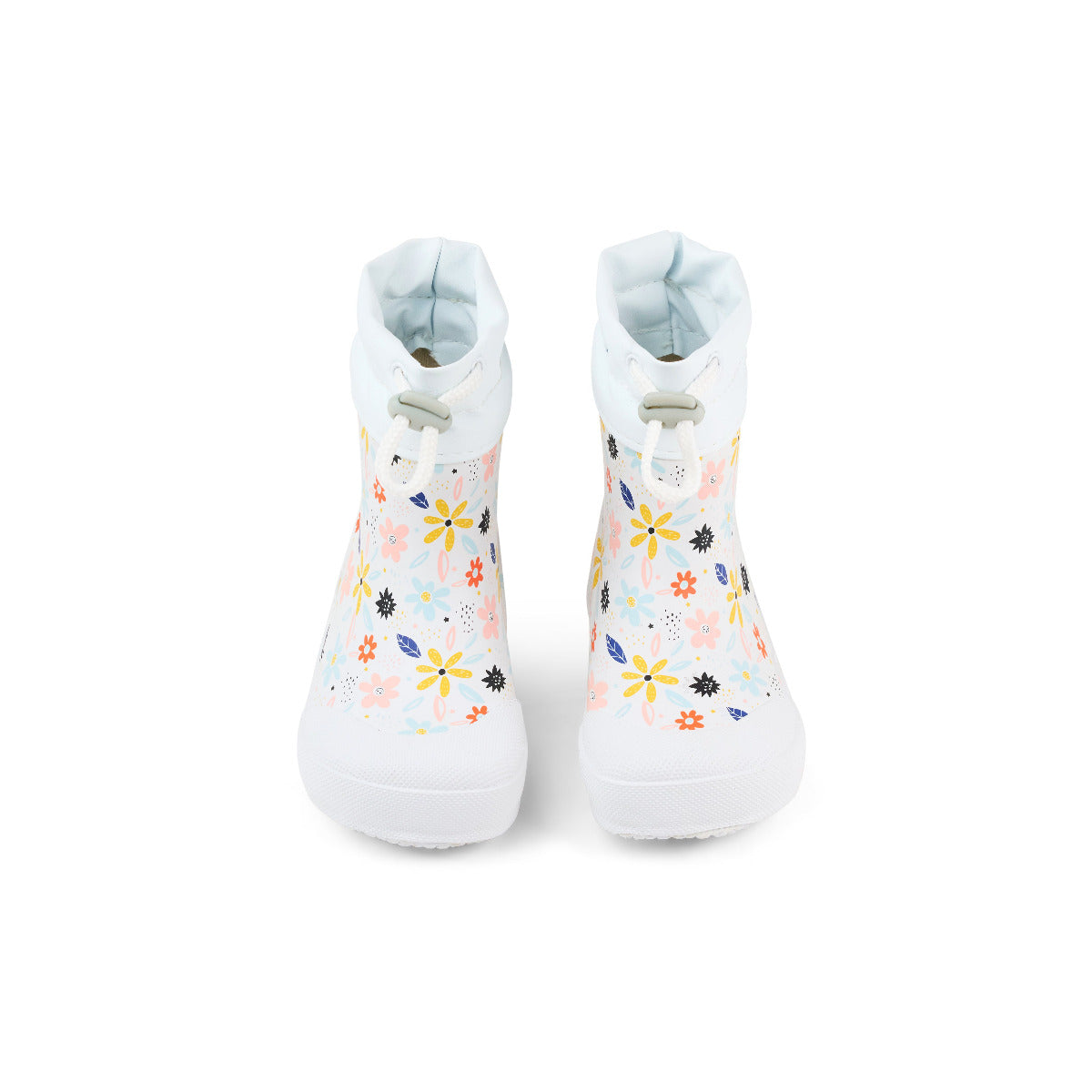 Koel WIBI SOLID WELLIE PRINT Blumen in weiß mit Zugband, Vorderansicht