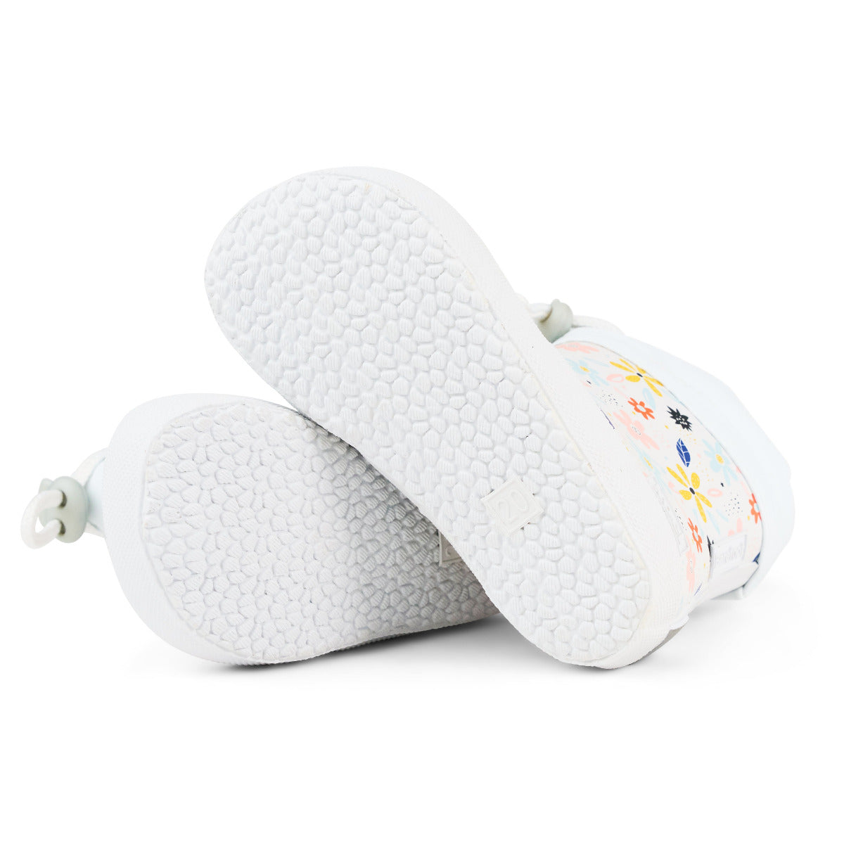 Koel WIBI SOLID WELLIE PRINT Blumen in weiß mit Zugband, Sohle