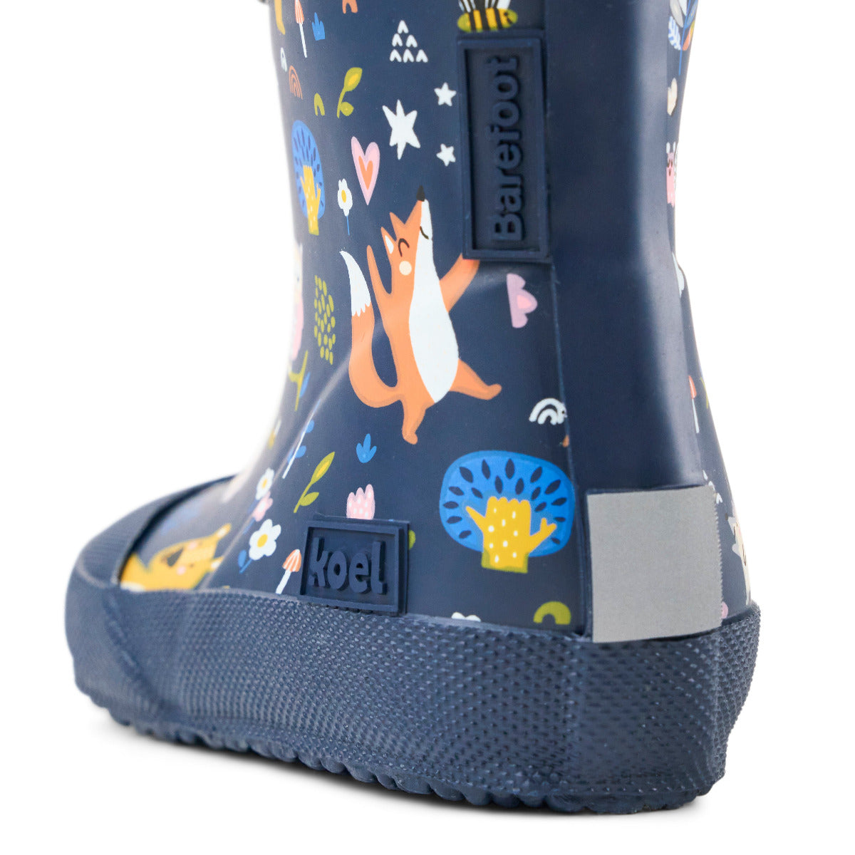 Koel WIBI SOLID WELLIE PRINT Tiere in dunkelblau mit Zugband, Nahaufnahme