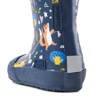 Koel WIBI SOLID WELLIE PRINT Tiere in dunkelblau mit Zugband, Nahaufnahme