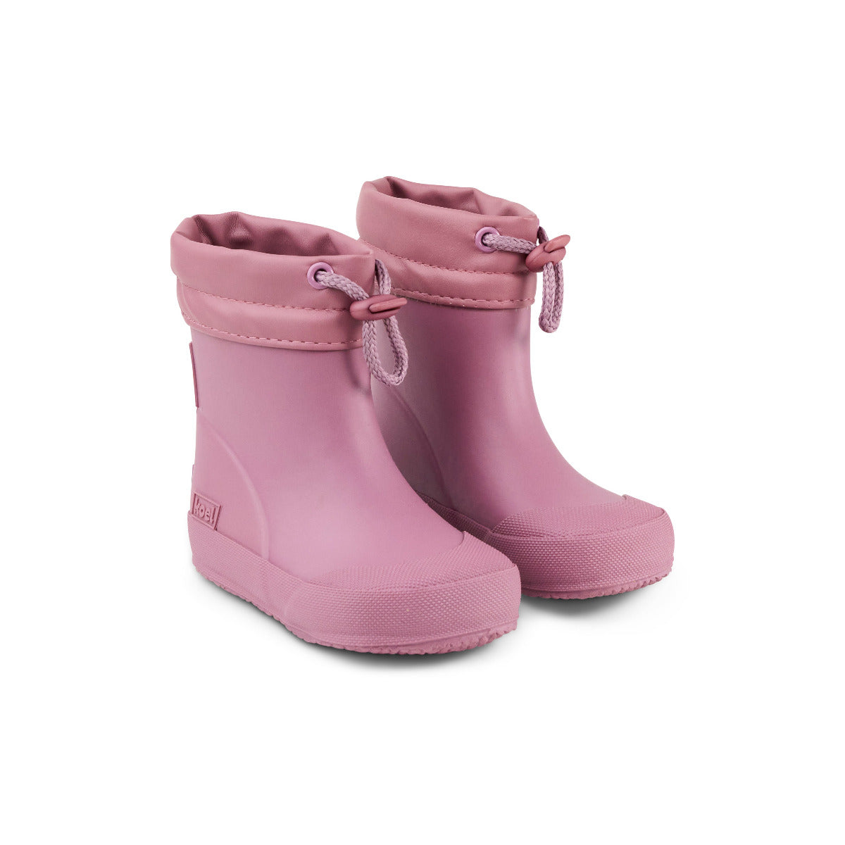 Koel Kinder Barfuß Gummistiefel mit Zugband in blossom / rosa, Profil