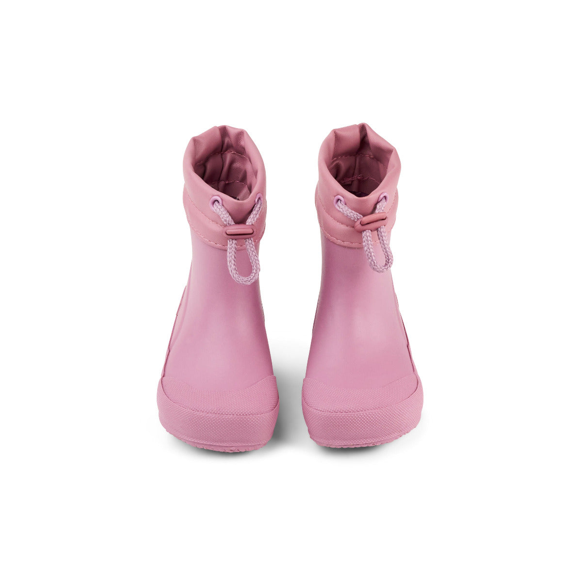Koel Kinder Barfuß Gummistiefel mit Zugband in blossom / rosa, Vorderansicht