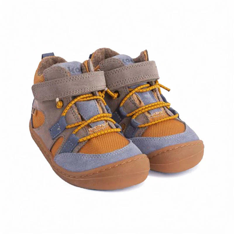 Koel Barfußschuhe, Beau-Merino mit Tex, gelb-blau | Koel