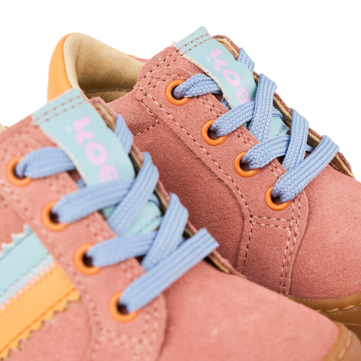 Koel  Barfußsneaker BLAKE Suede, pink, nahaufnahme
