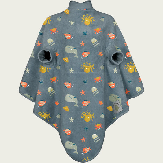 Limited Edition. Lätzchen "Boo" aus Frottee, wasserdicht, Ocean Animals | Little Casimir