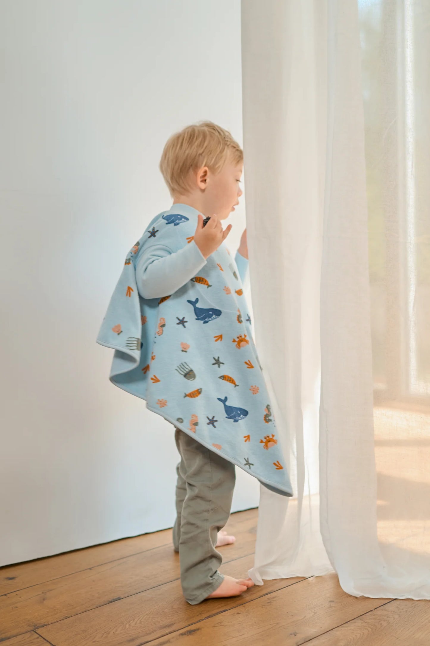 Mitwachsendes Kinder Ärmellätzchen Boo Deep Sea bei Dreikäsehoch